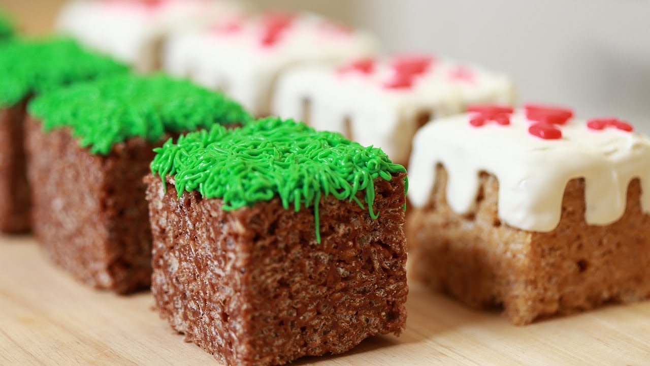 Minecraft Rice Crispy Treats